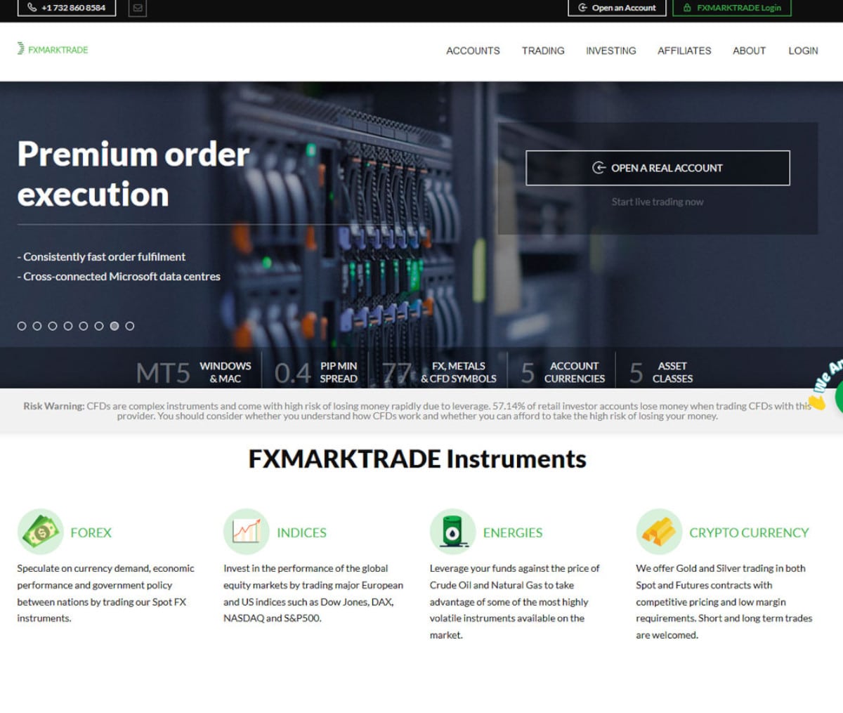 Página web de FxMarkTrade