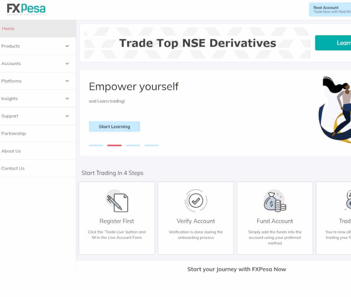 Página web de FXPesa