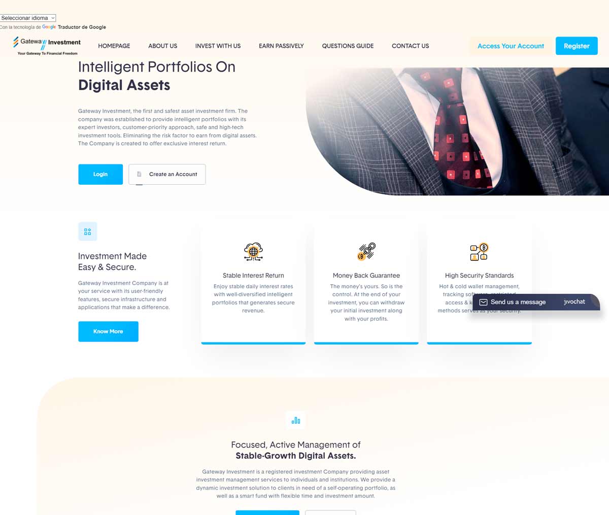 Página web de Gateway Investment