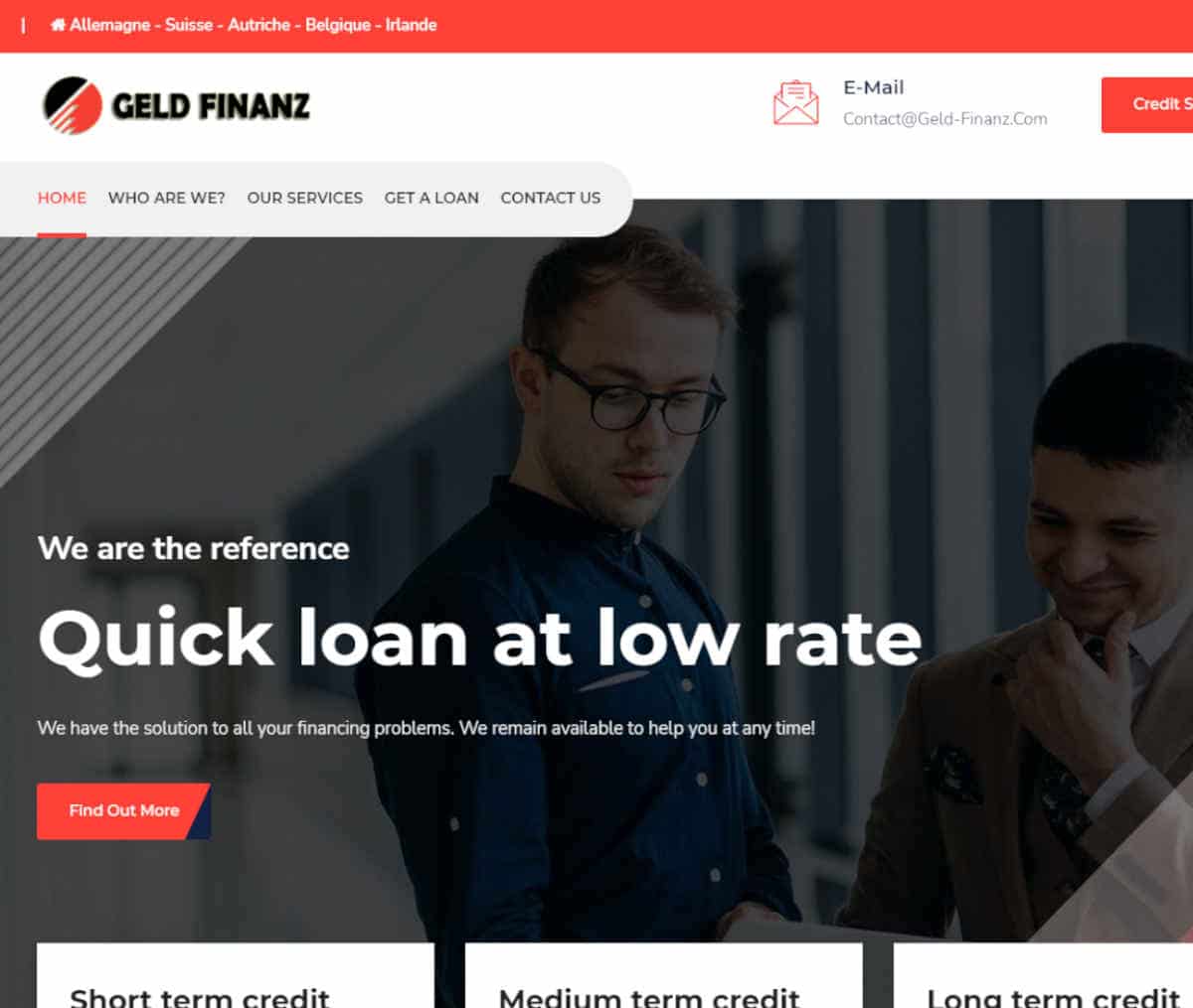 Página web de GELD FINANZ