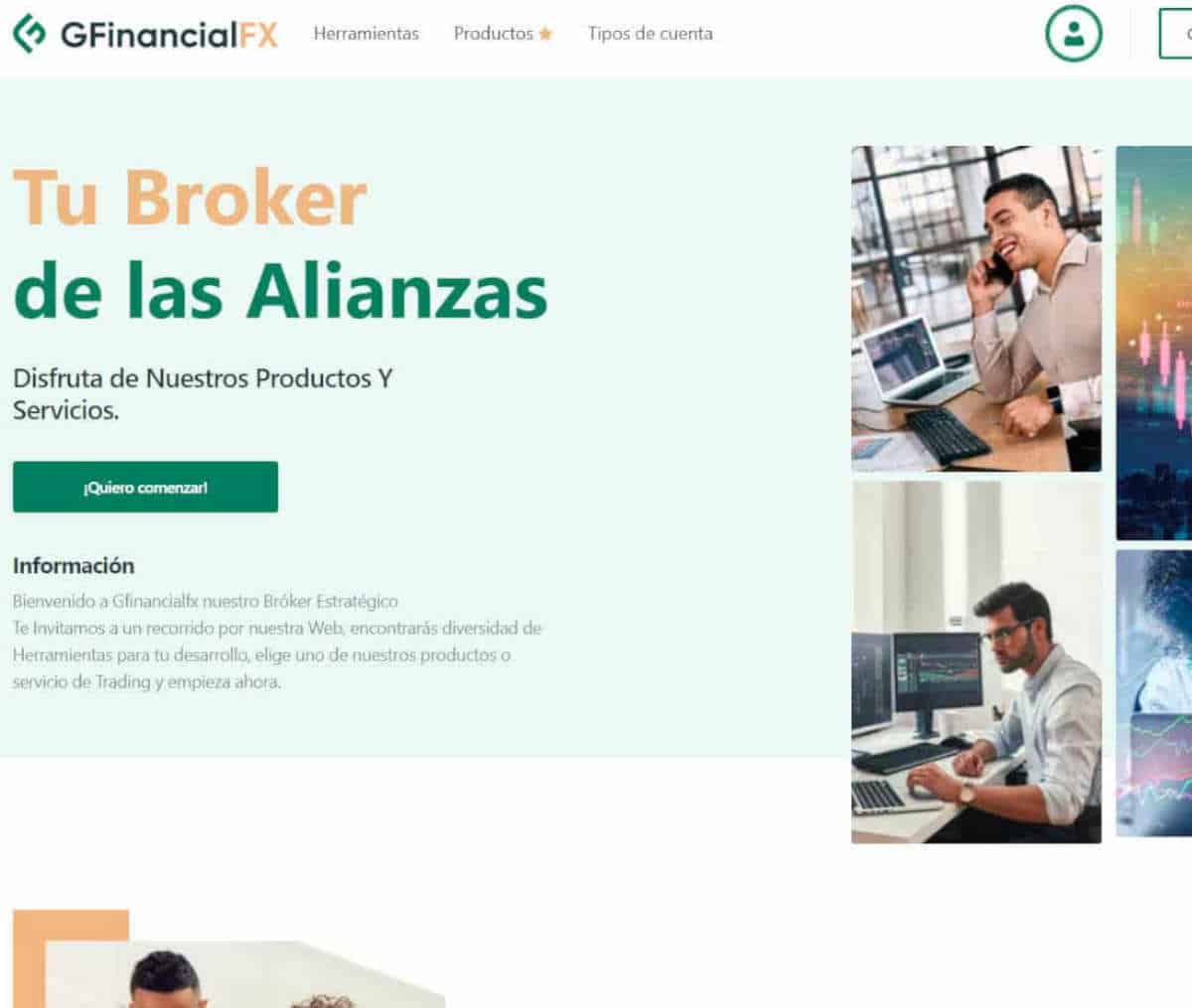 Página web de Gfinancialfx