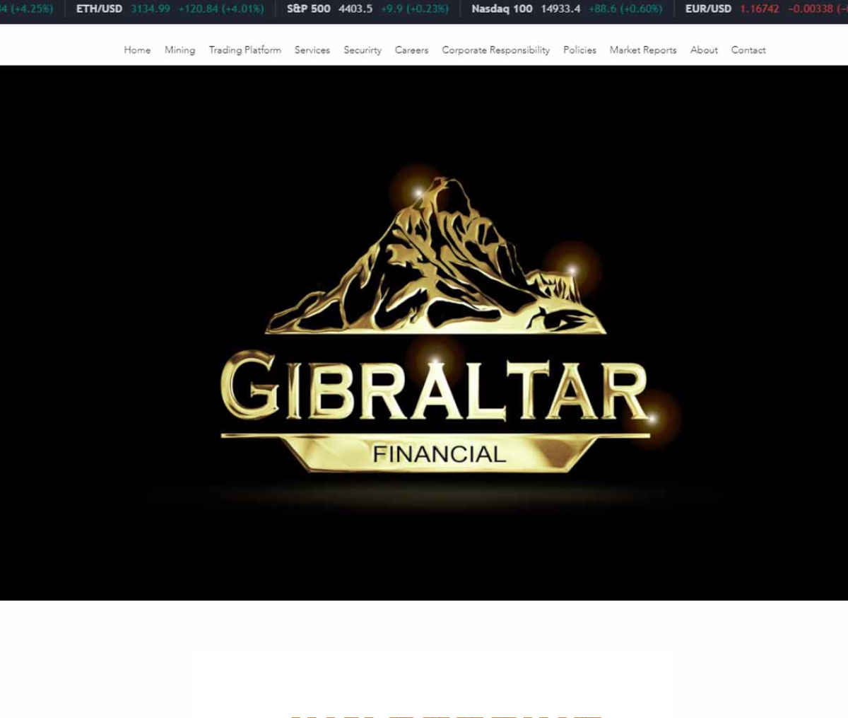 Página web de GibraltarFx