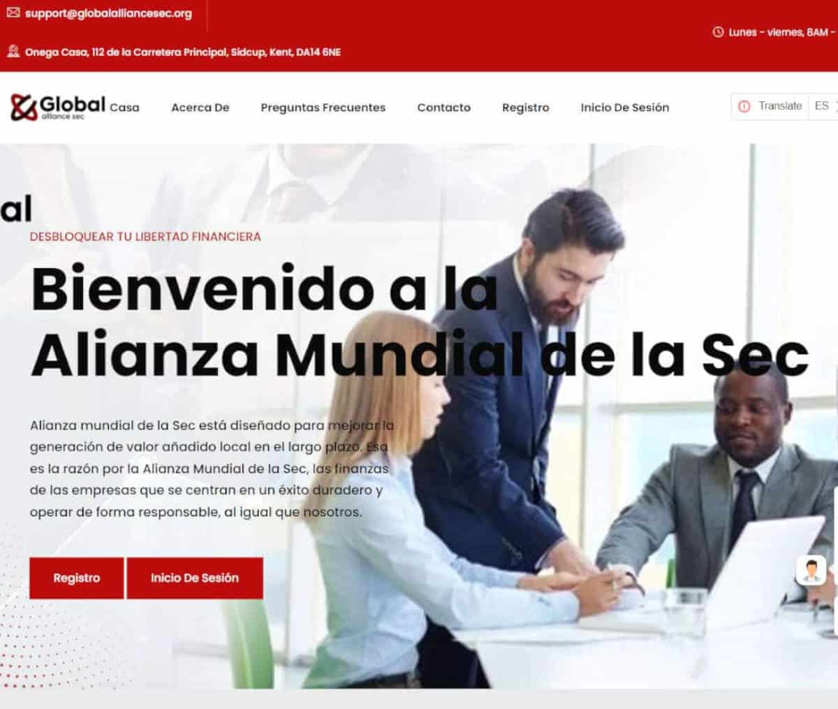 Página web de Alianza Global