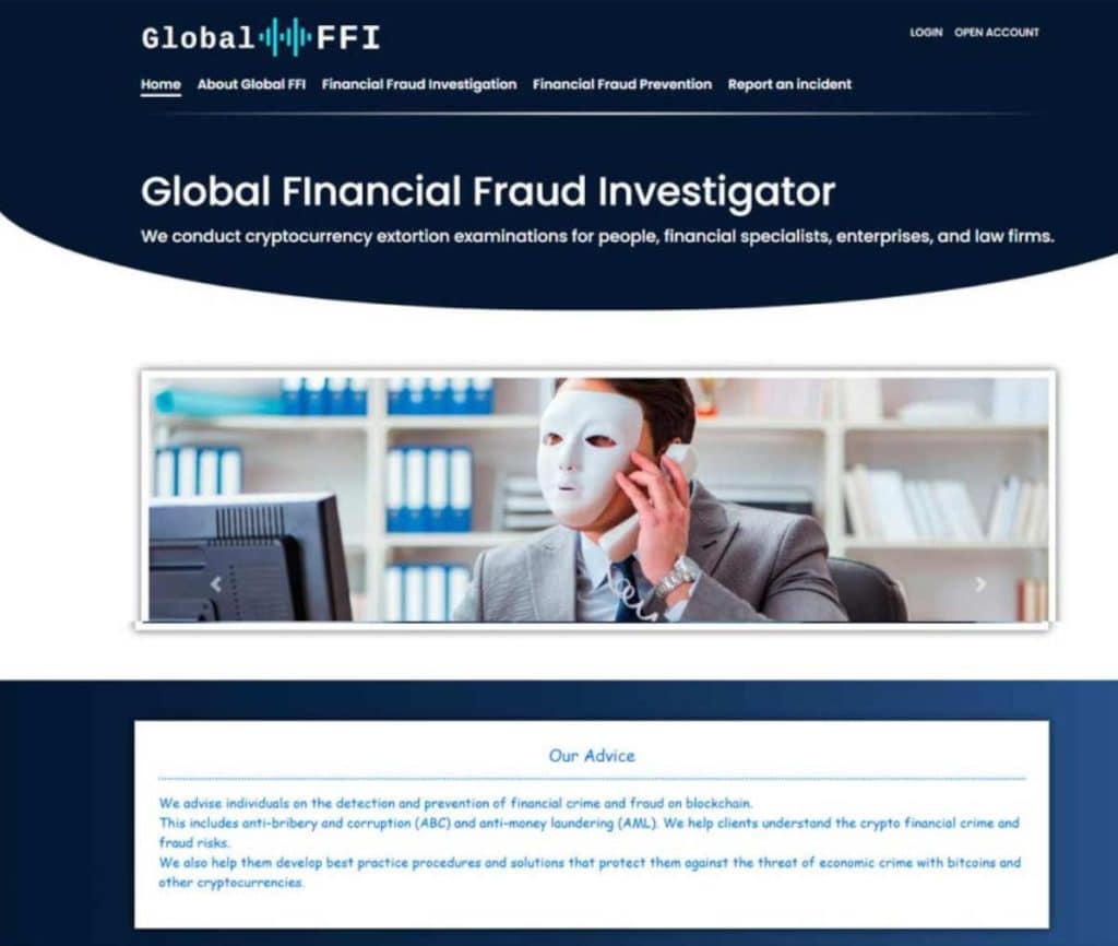 Sitio web de Global FFI