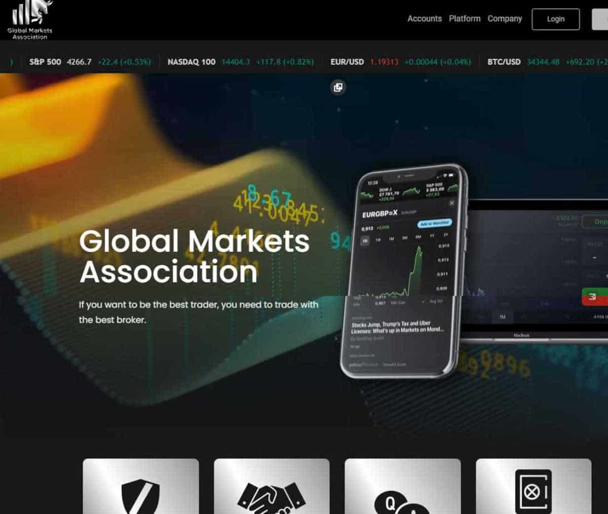 Página web de Global Markets Association