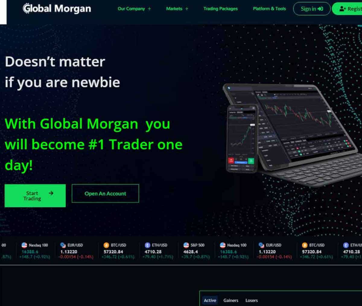 Página web de Global Morgan