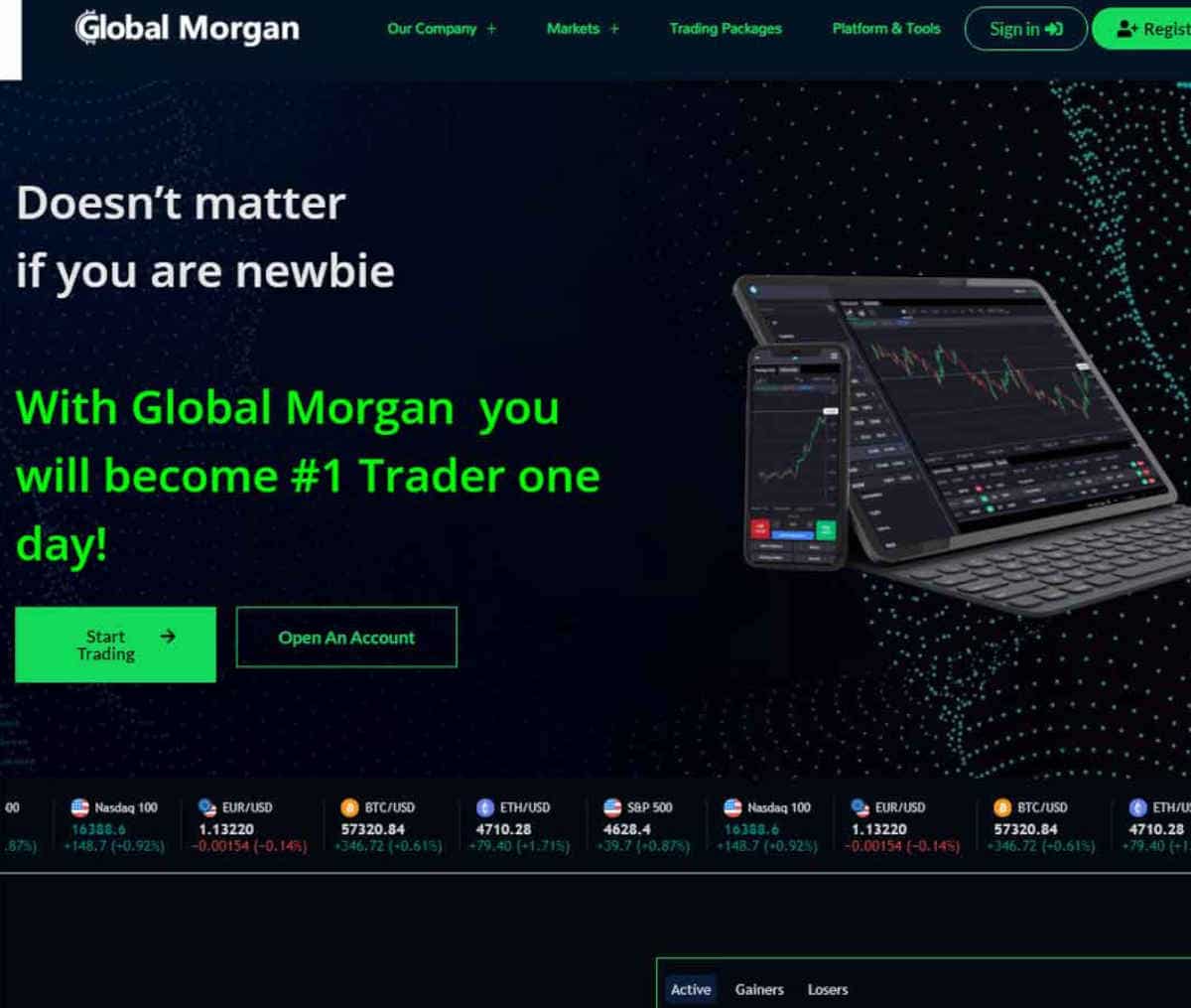 Página web de Global Morgan