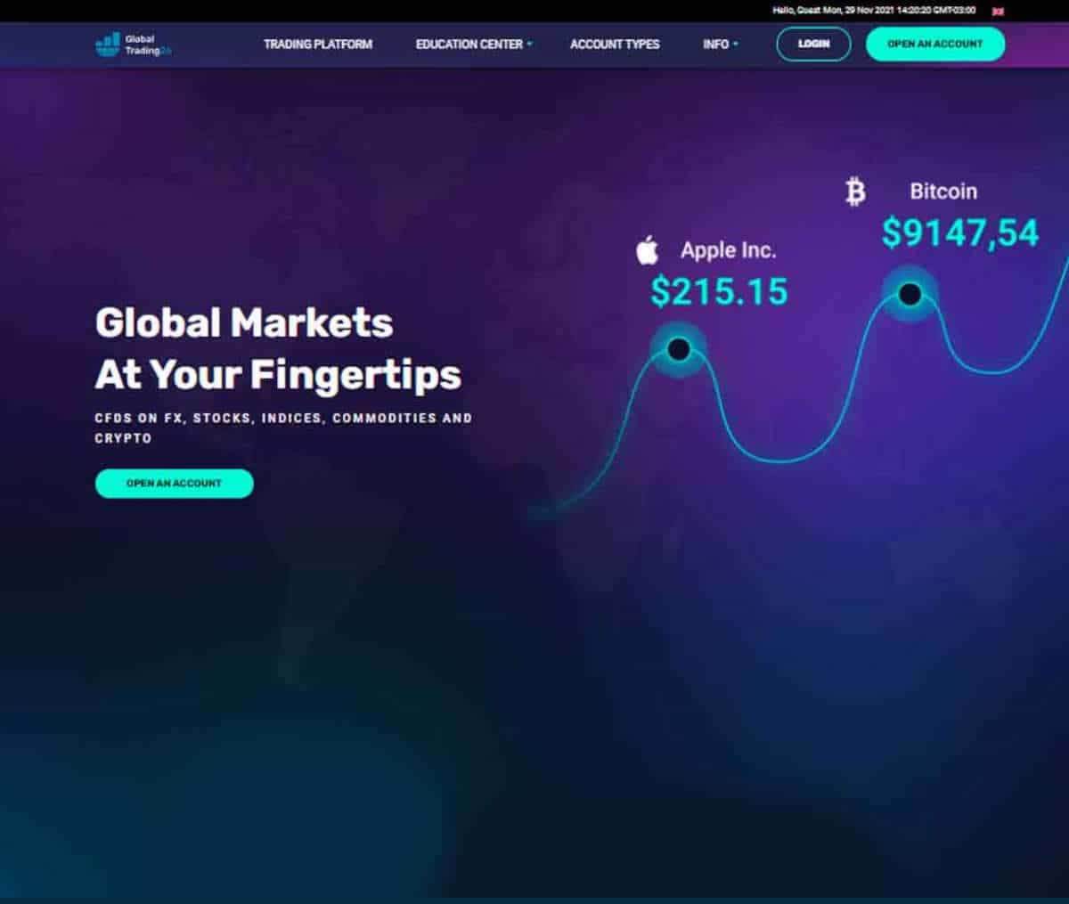 Página web de GlobalTrading26