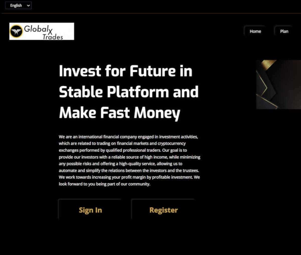 Página web de Globalxtrades