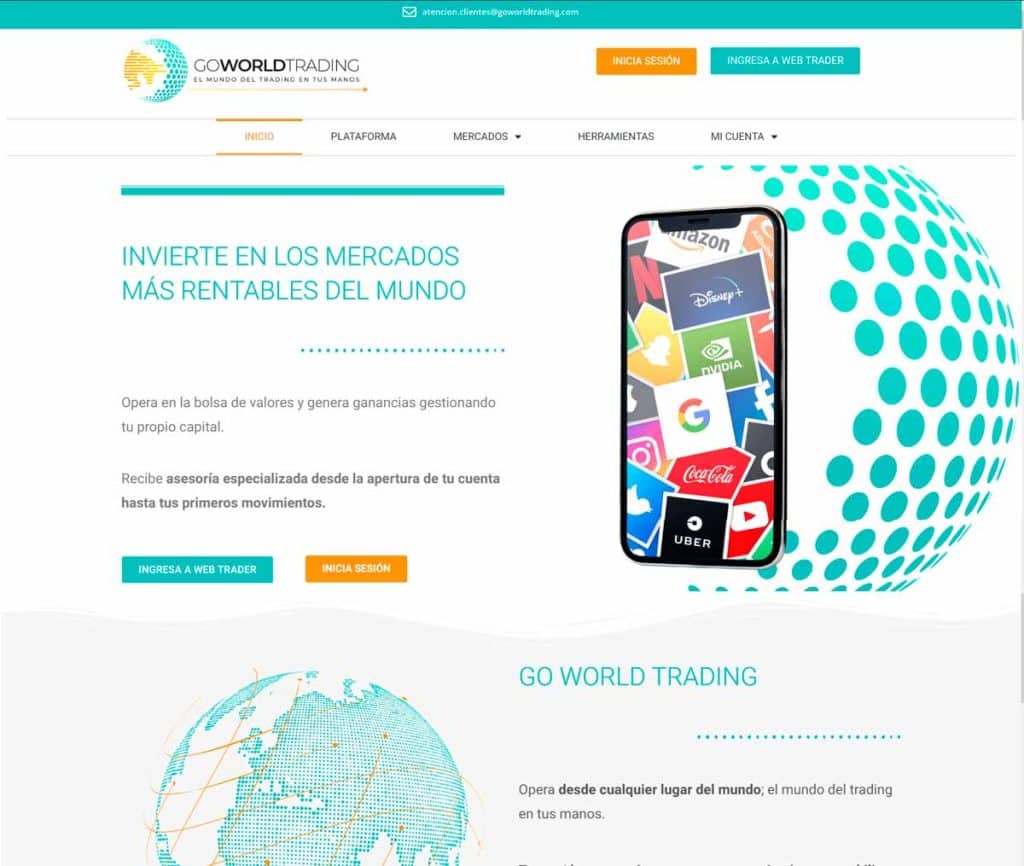 Página Web Go World Trading