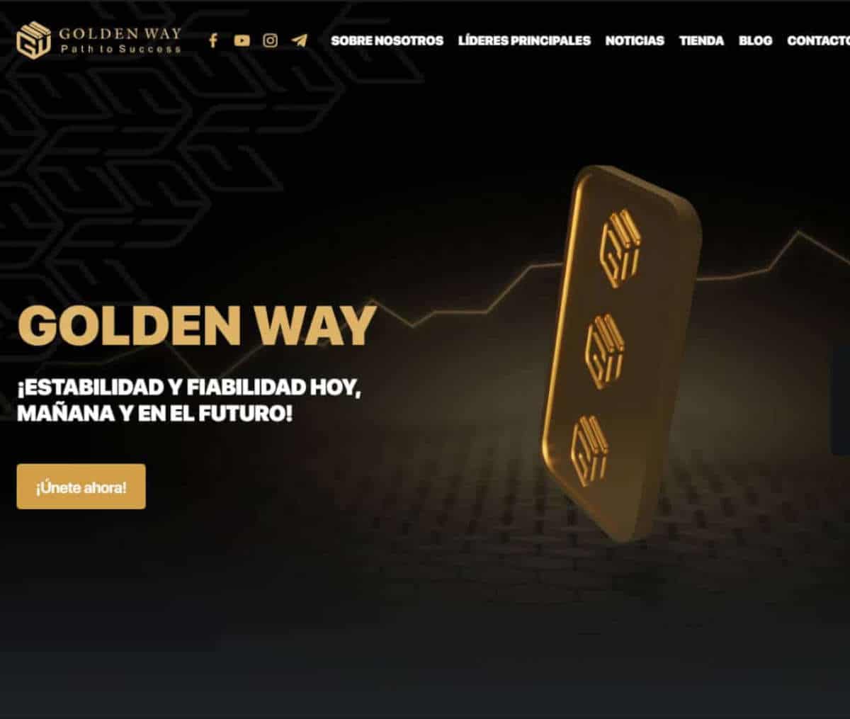 Página web de GOLDEN WAY