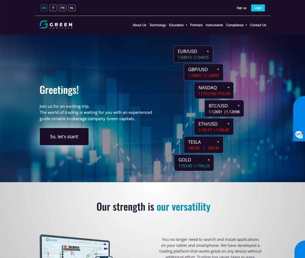 Página Web Green Capitalz