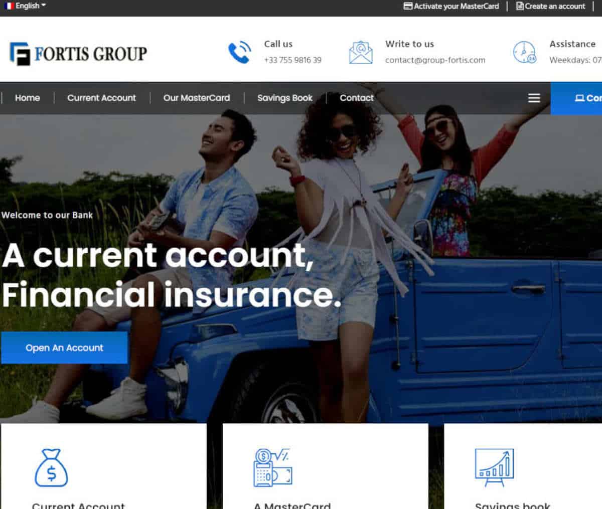 Página web de FORTIS GROUP