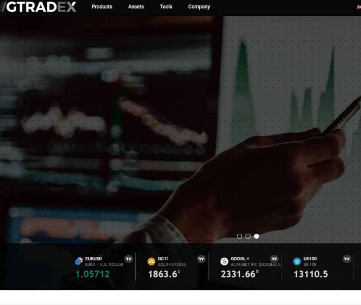 Página web de Gtradex