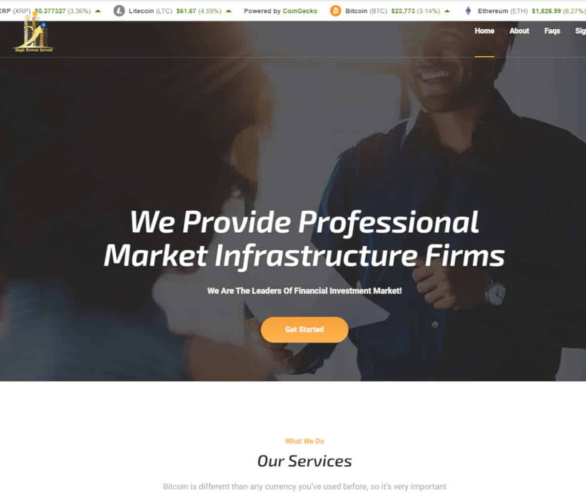 Página web de hightowertradepro