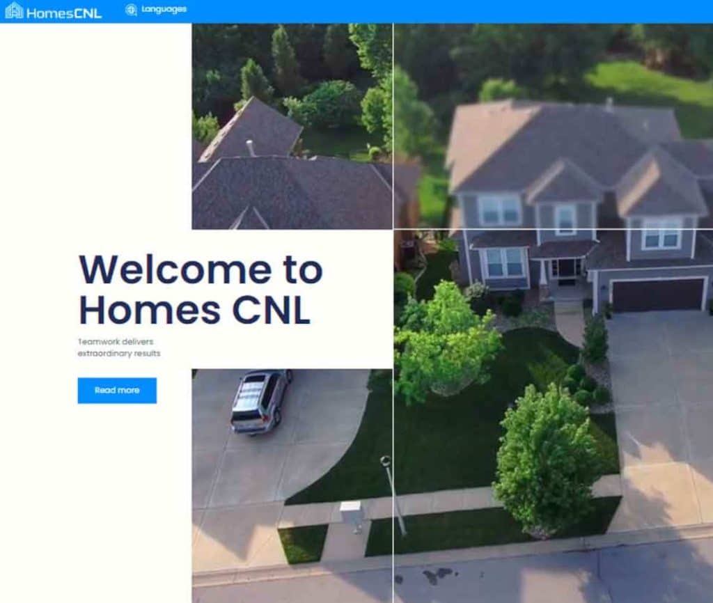 Sitio web de Homes CNL