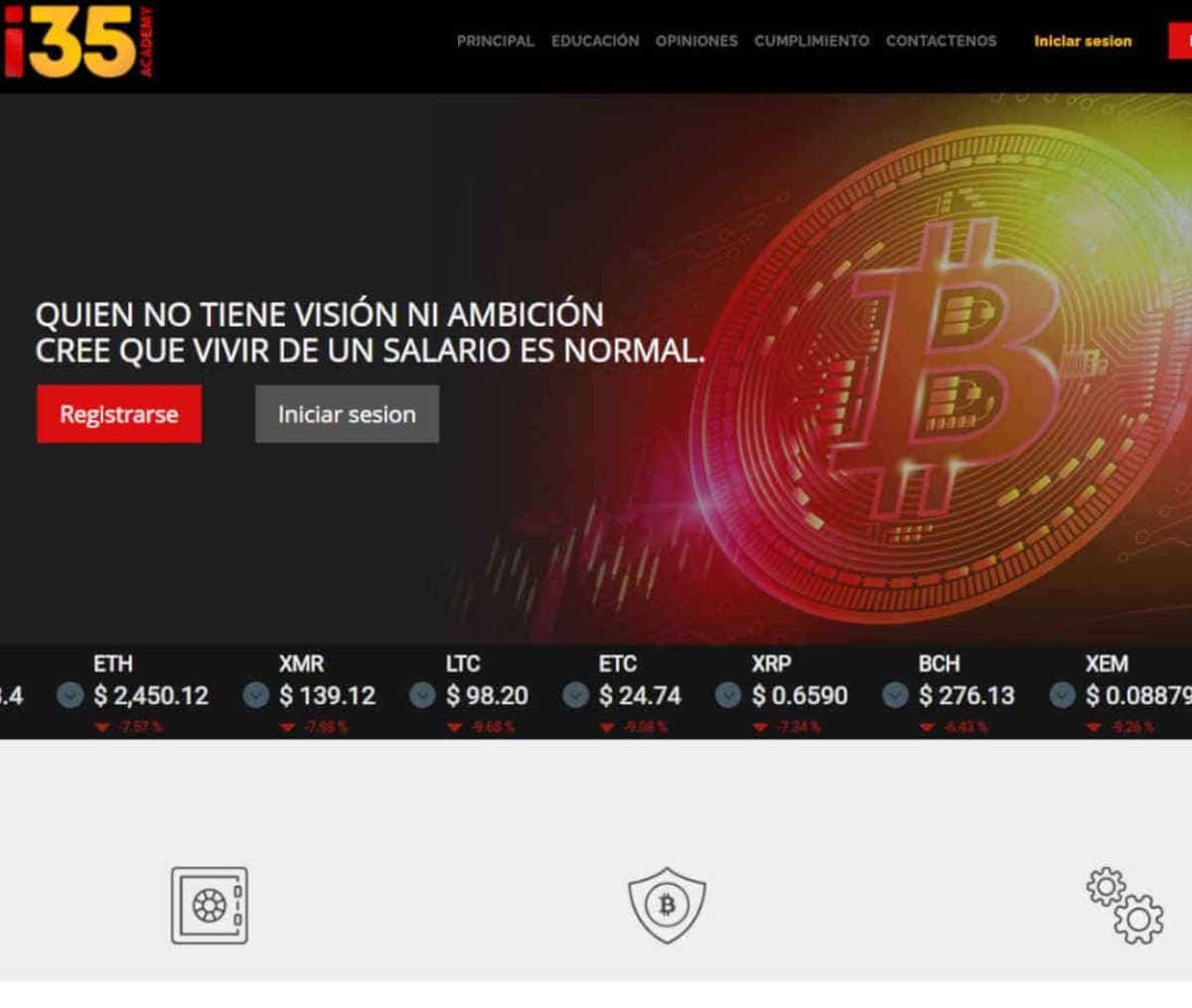Página web de I35 Academy
