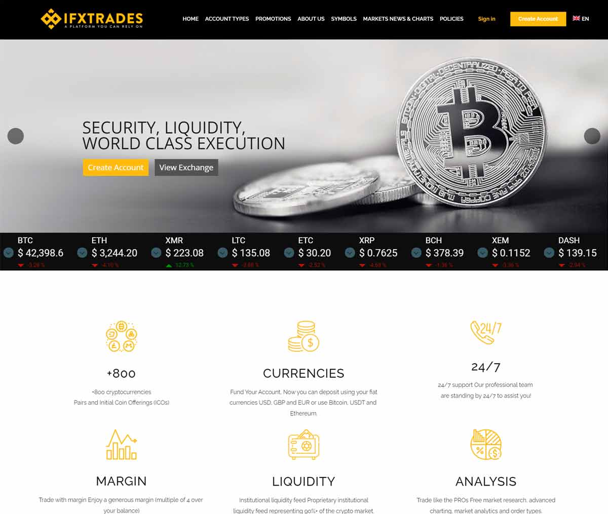 Página web de IFXTRADES