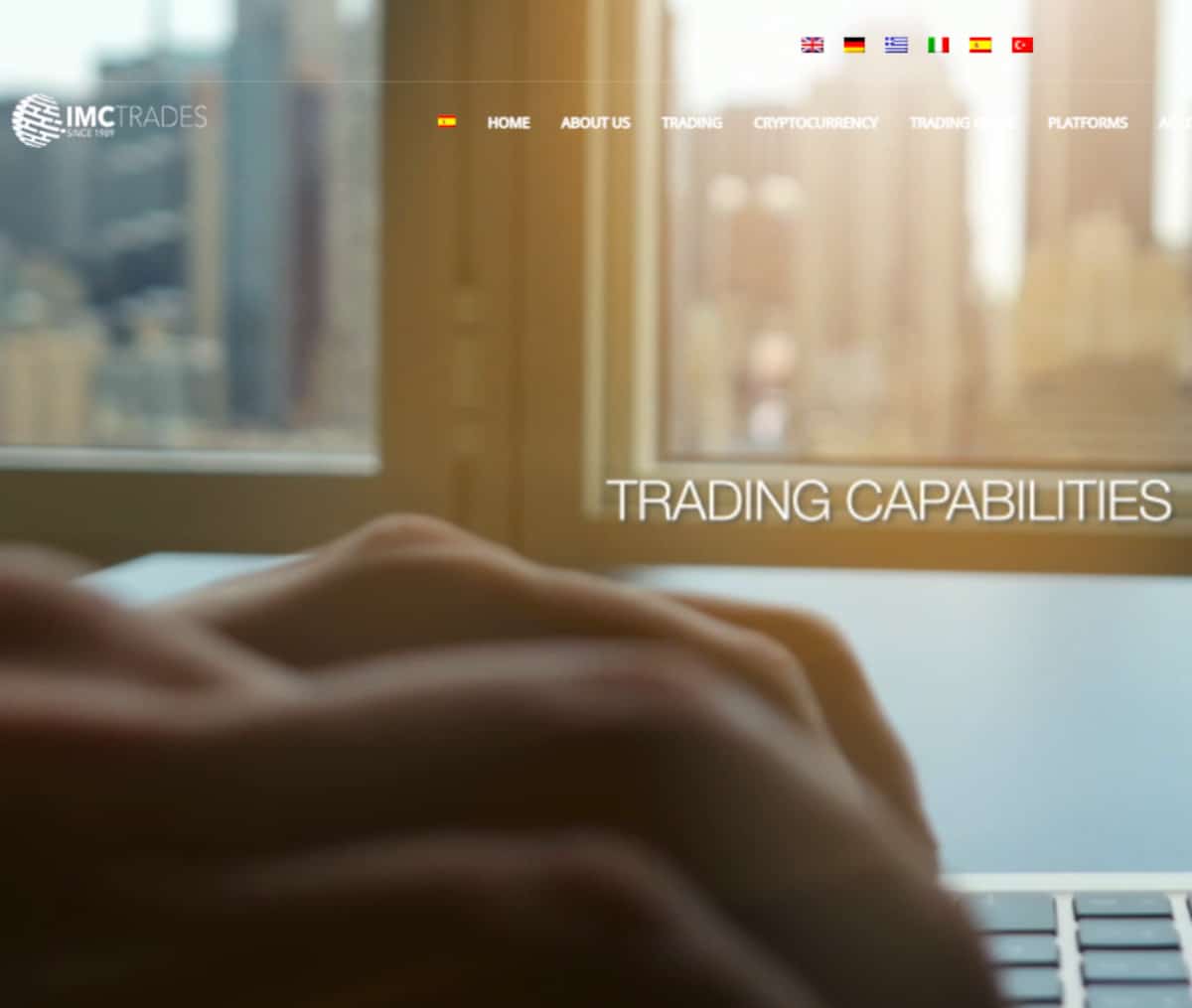 Página web de IMC Trades