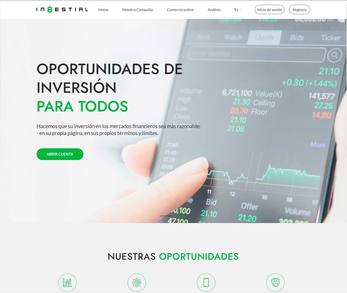 Página web de Inbestial