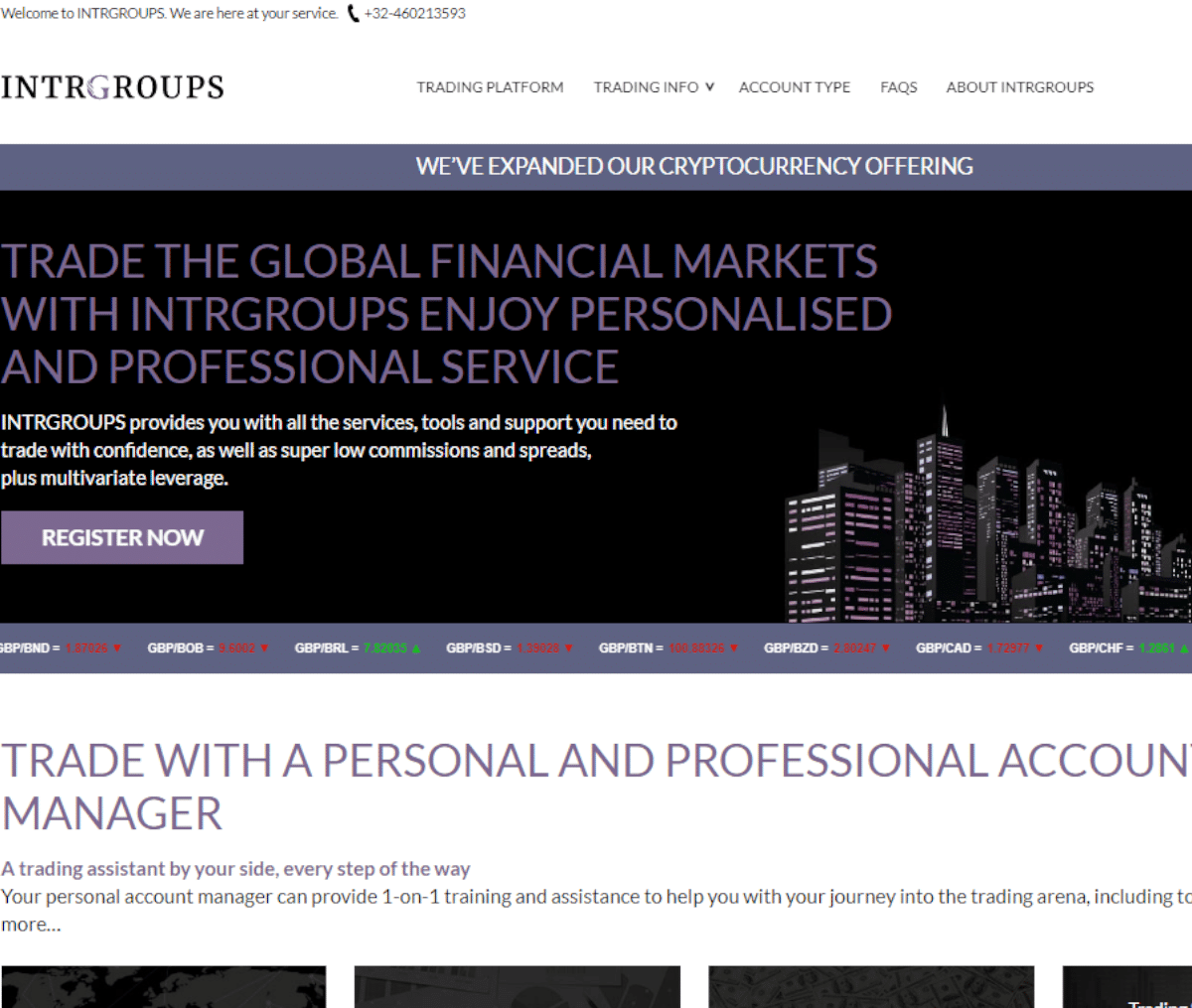 Página web de Intrgroups
