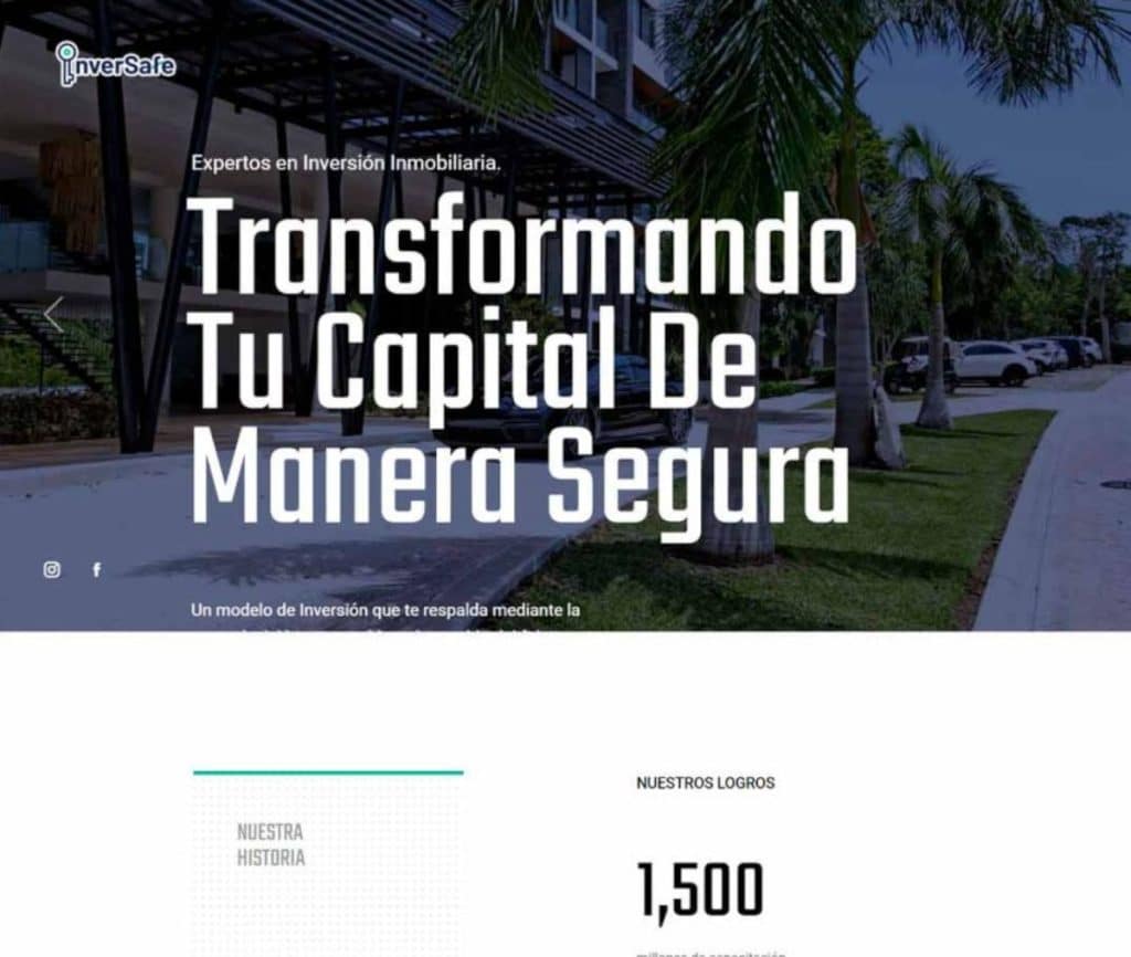 Sitio web de InverSafe