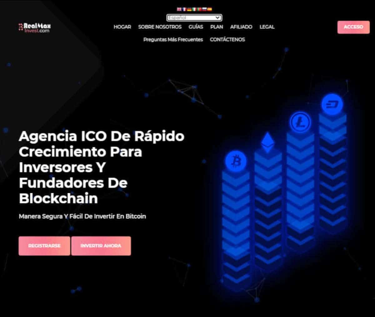 Página web de Inversión Realmax