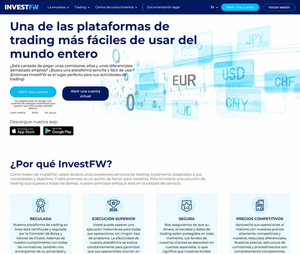 Sitio Web de InvestFW