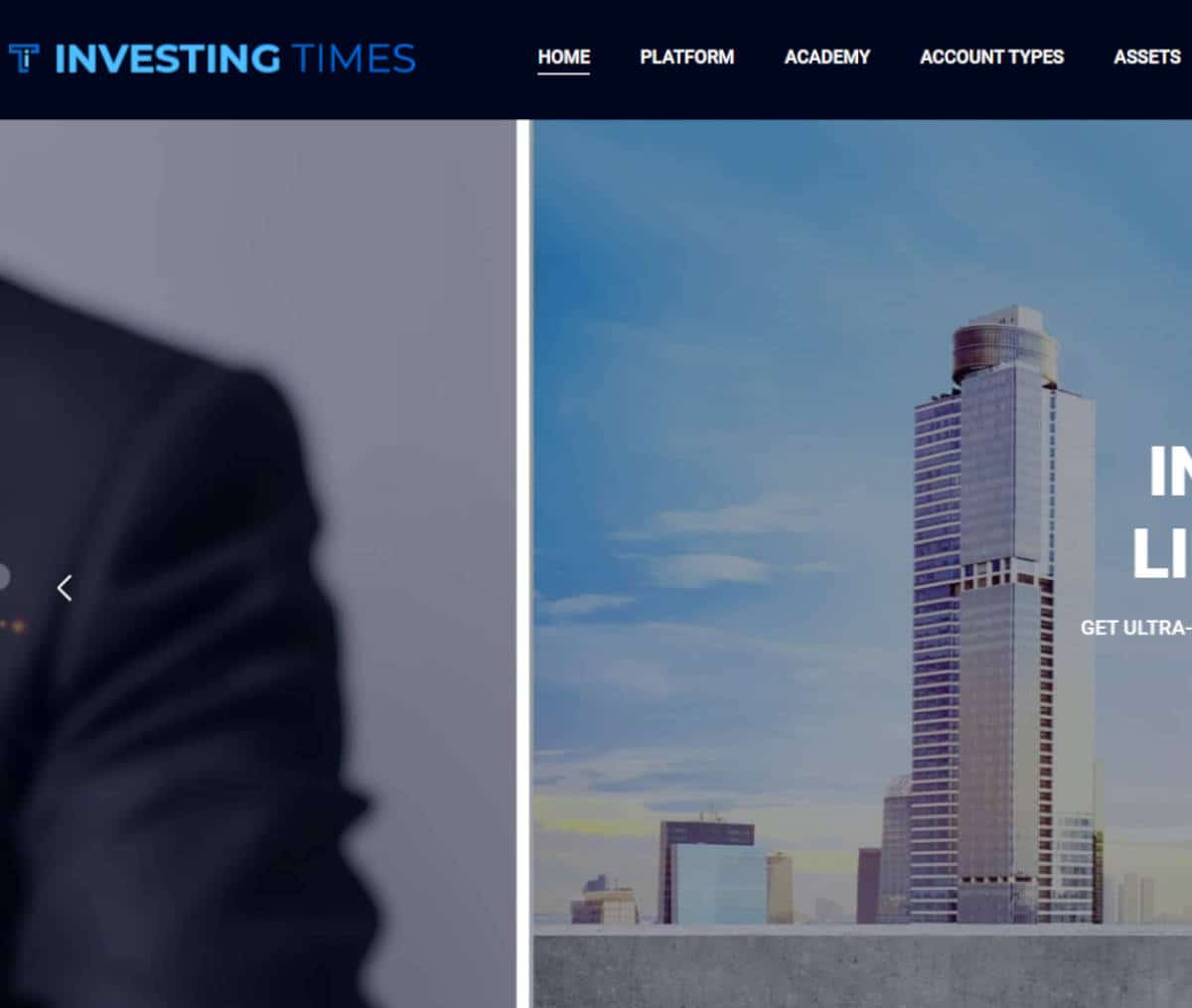 Página web de Investing-times