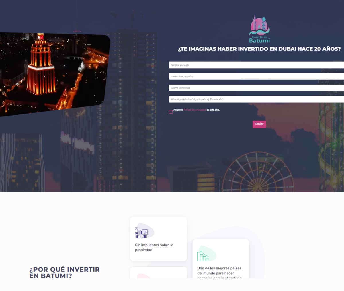 Página web de BATUMI