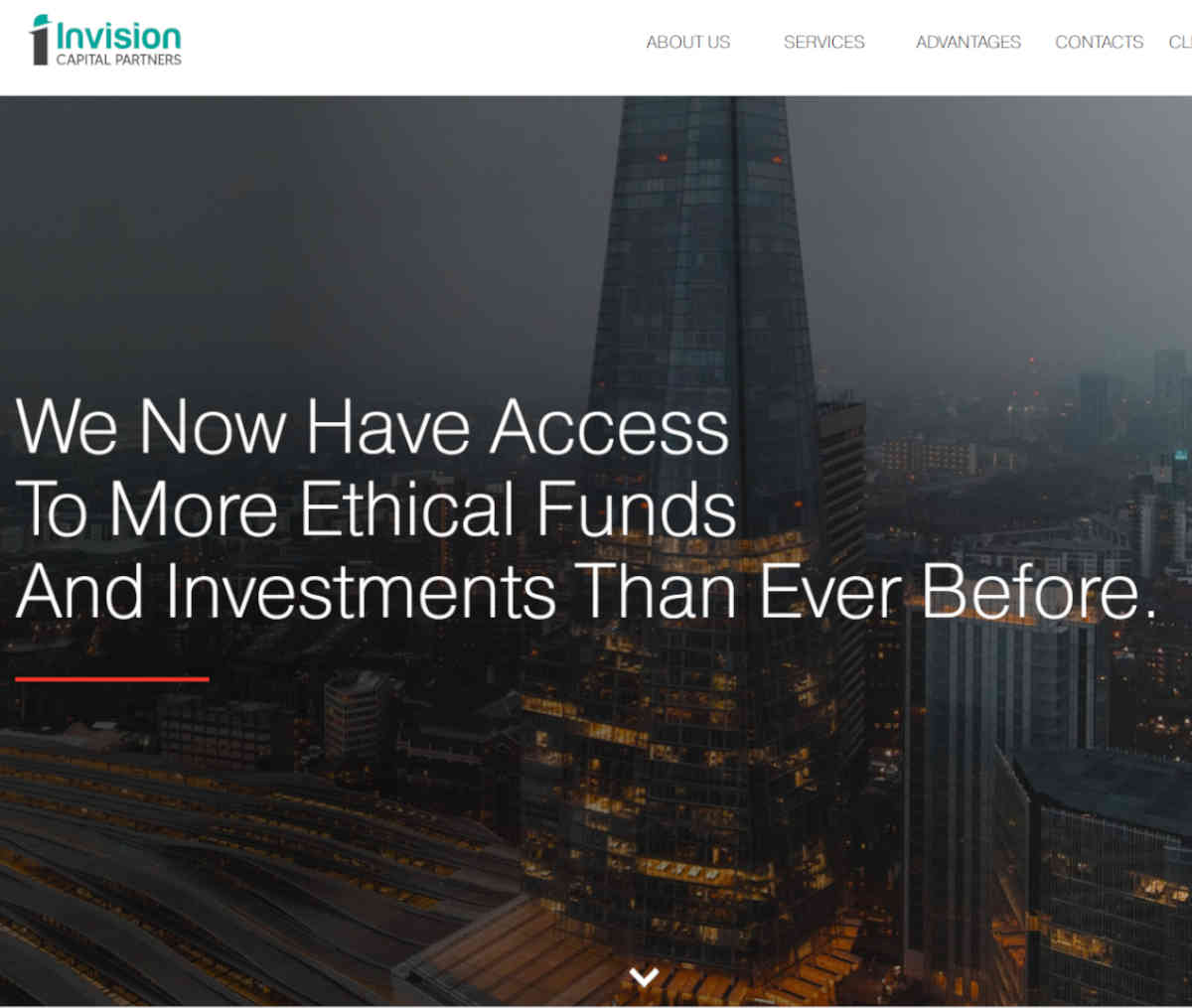 Página web de Invision Capital Partners