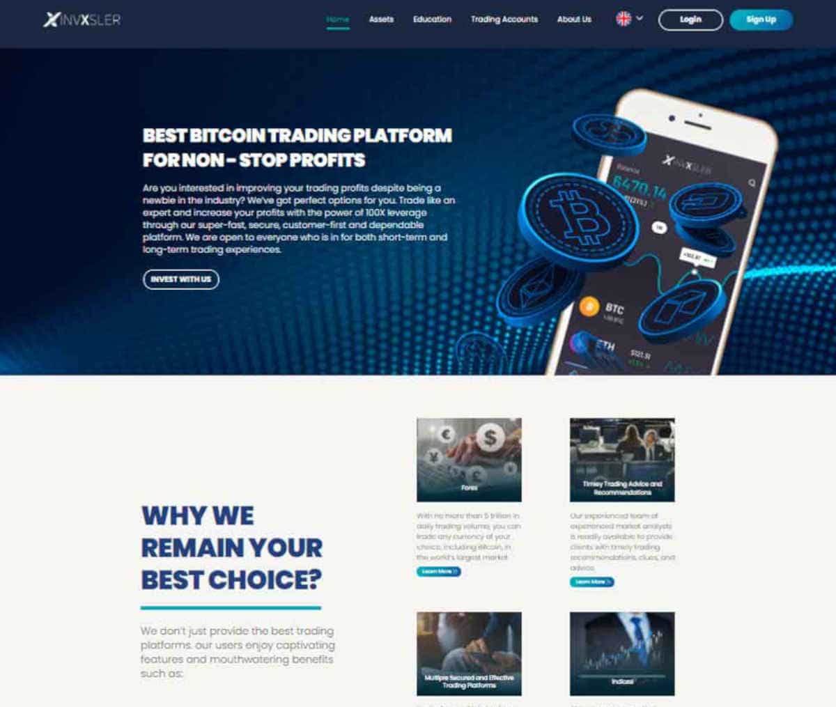 Página web de Invxsler