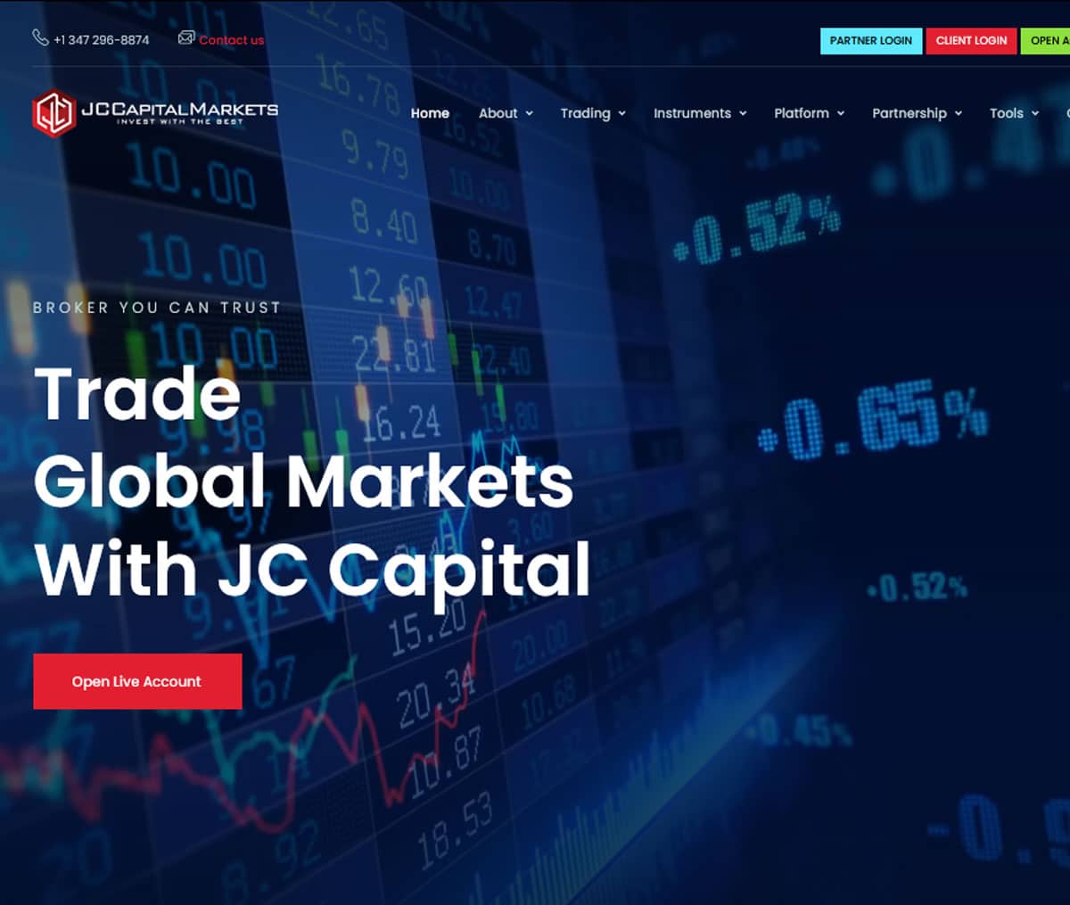 Página web de JC Capital Markets