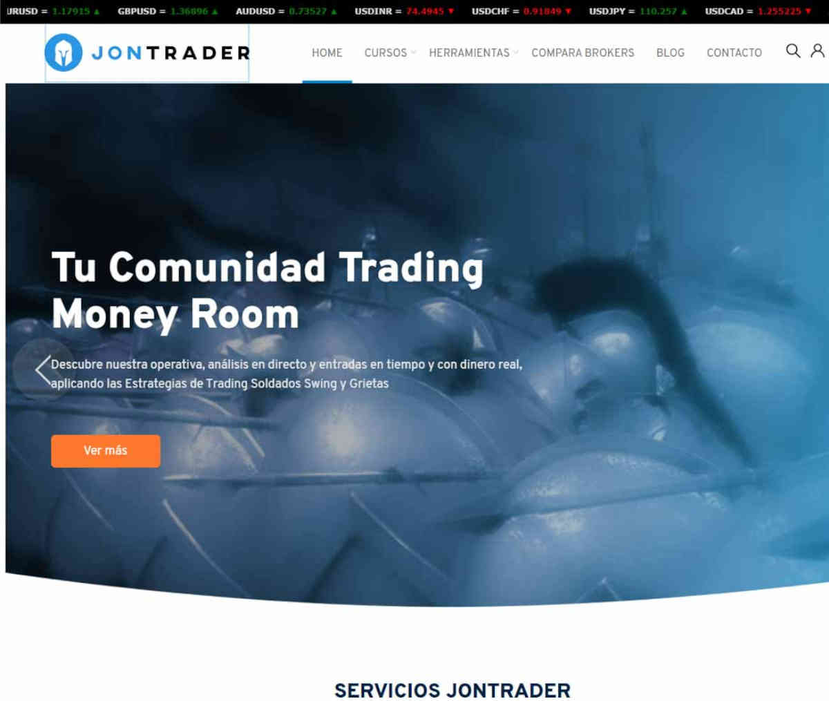 Página web de Jontrader
