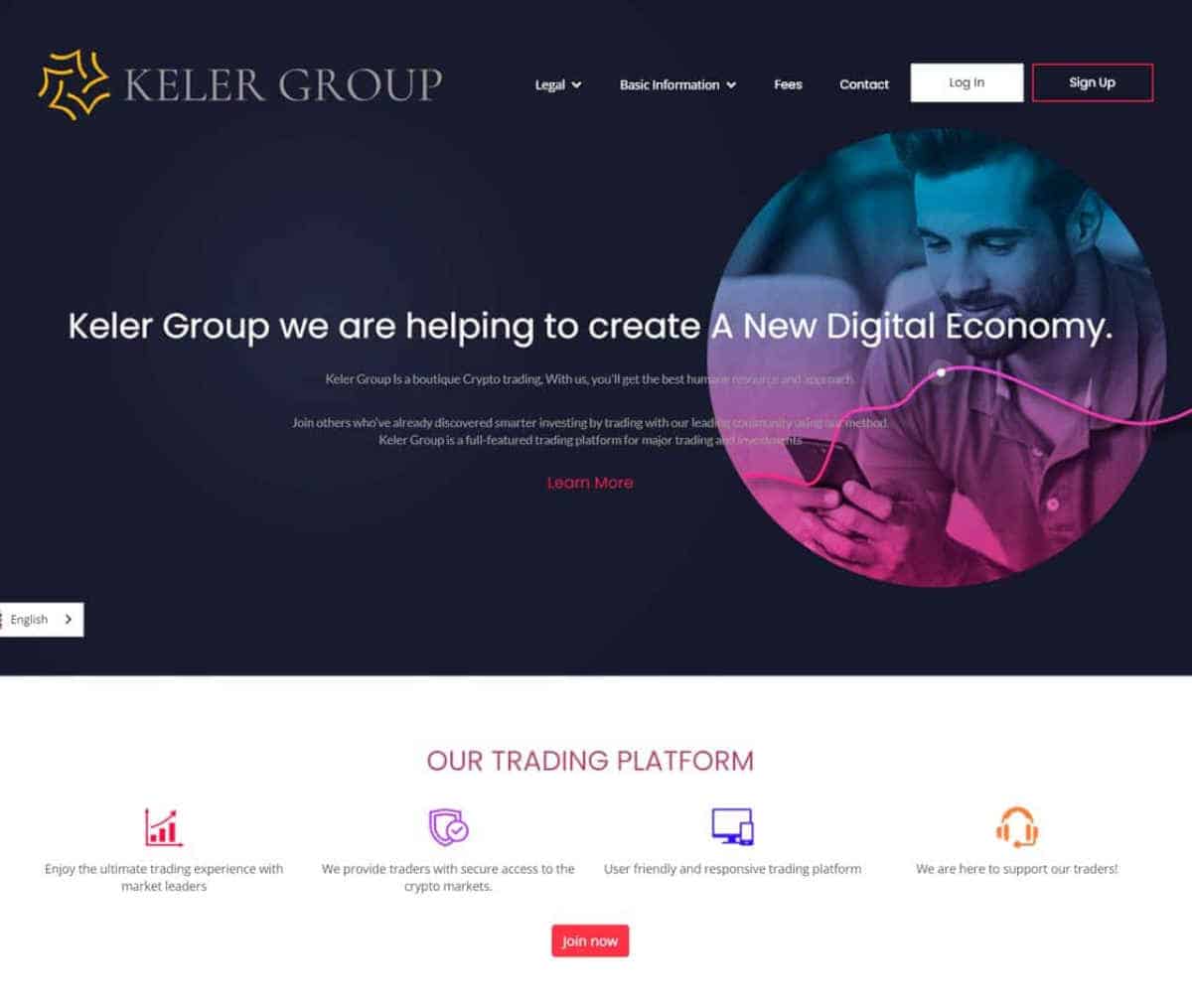 Página web de Keler Group