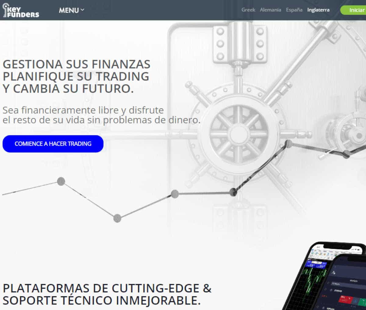 Página web de Keyfunders