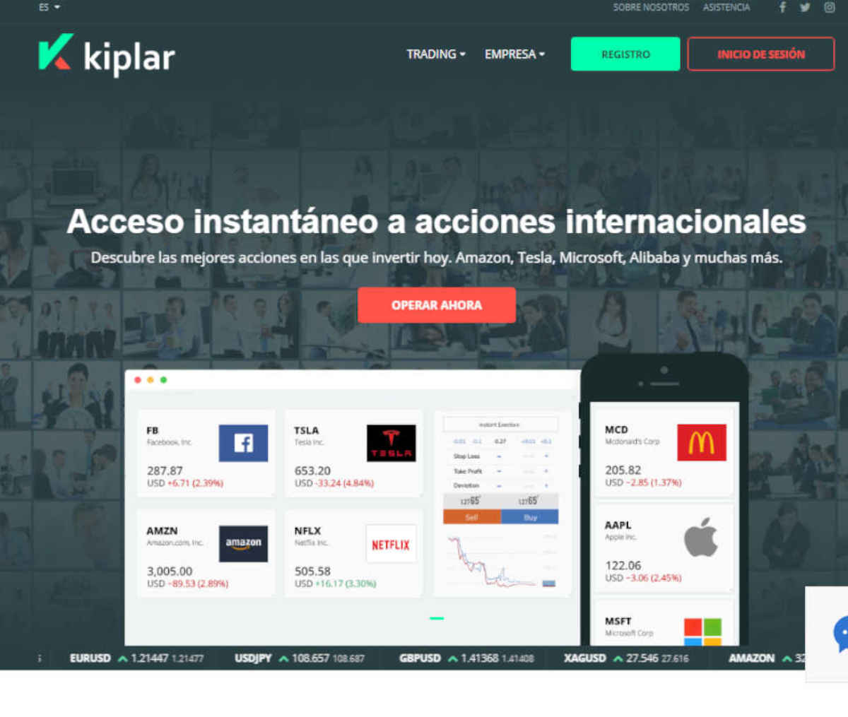 Página web de Kiplar