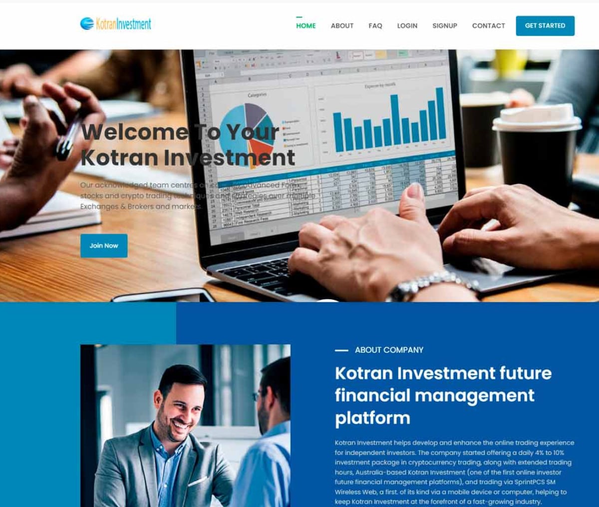 Página web de Kotran Investment