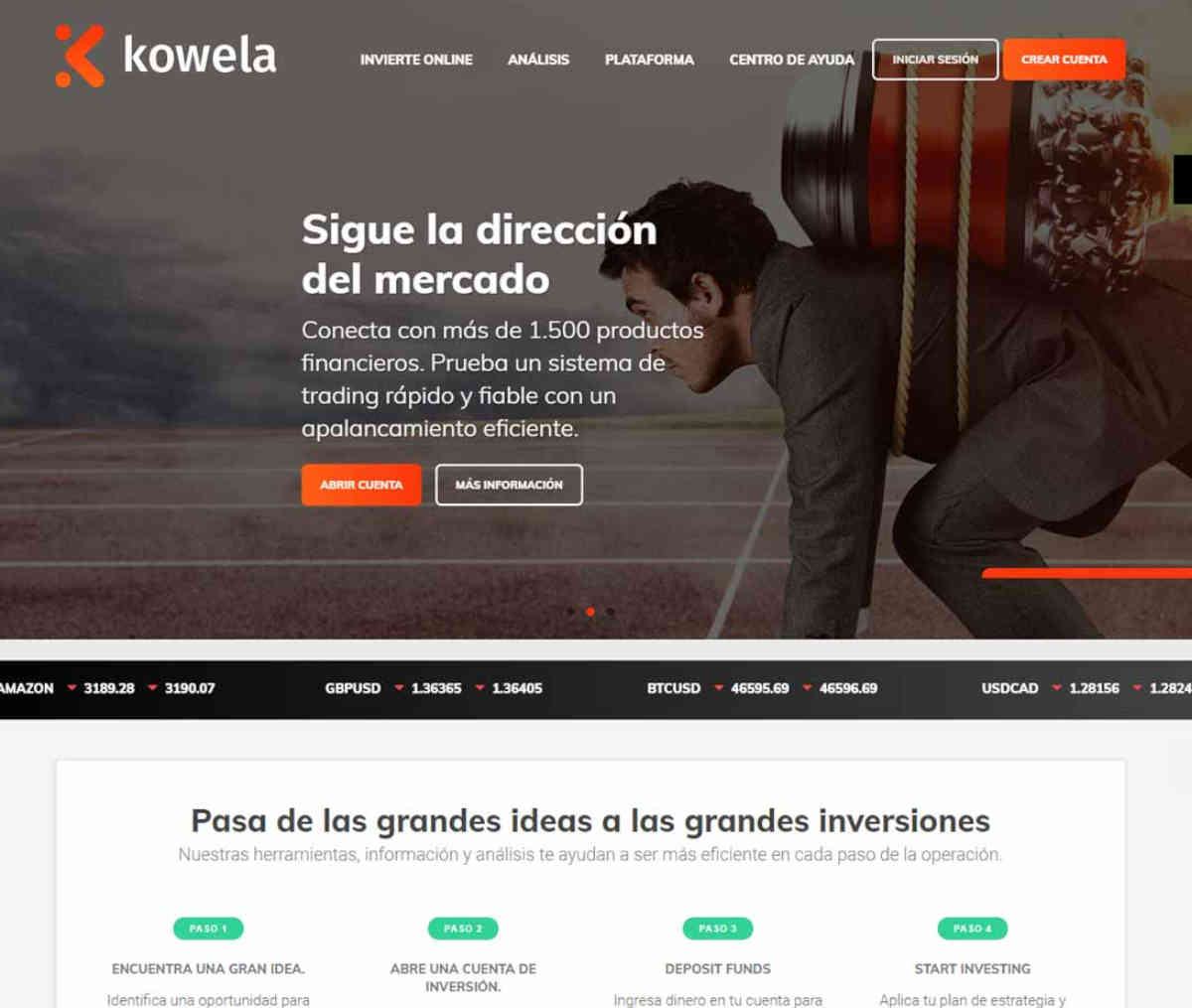 Página web de Kowela