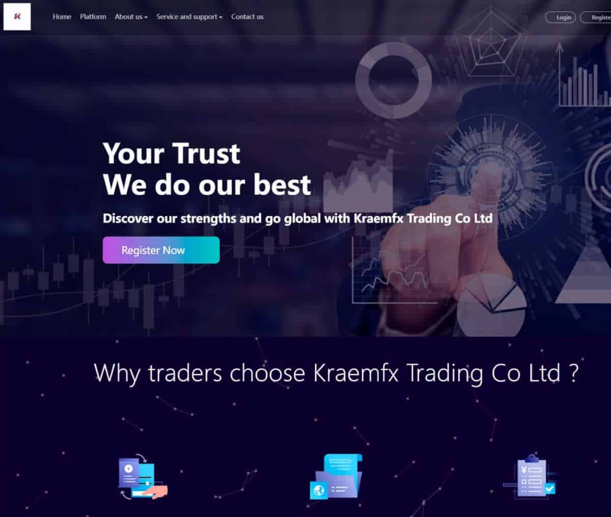 Página web de Kraemfx Trading