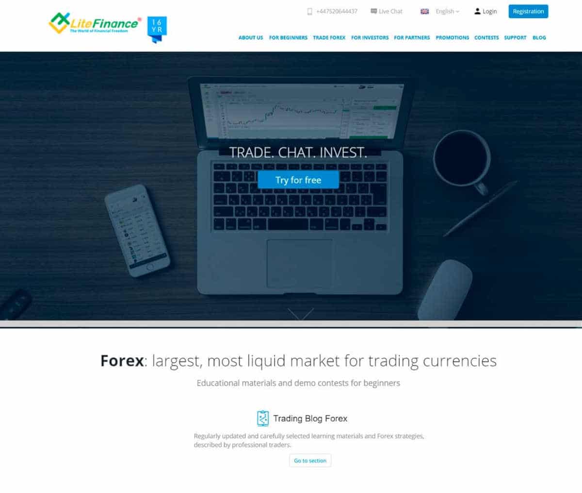 Página web de LiteFinance