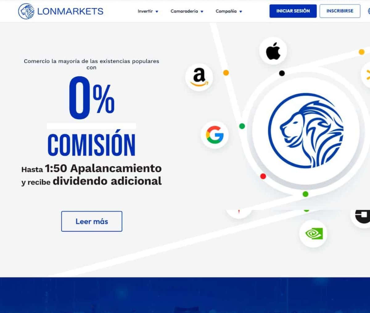 Página web de Lonmarkets