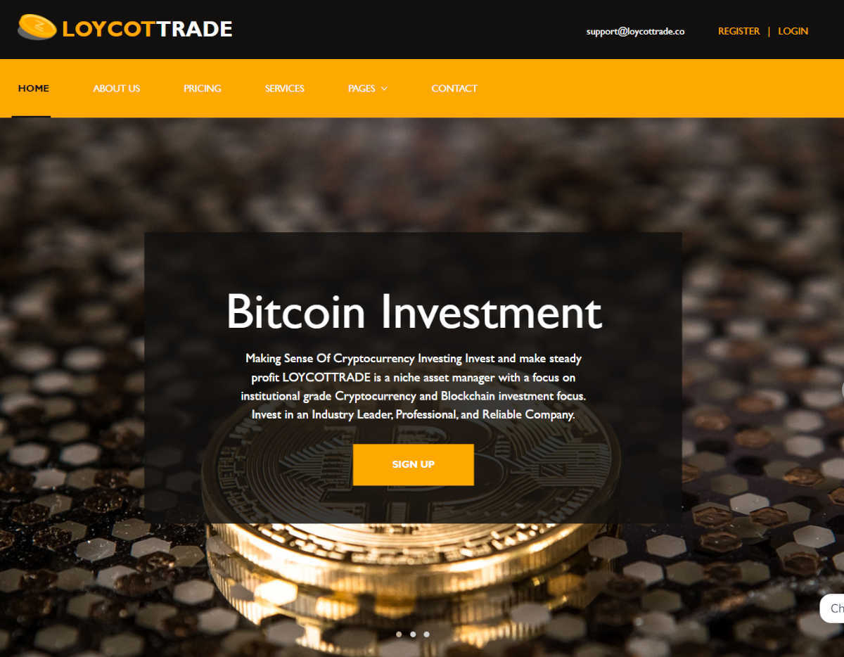 Página web de LOYCOTTRADE