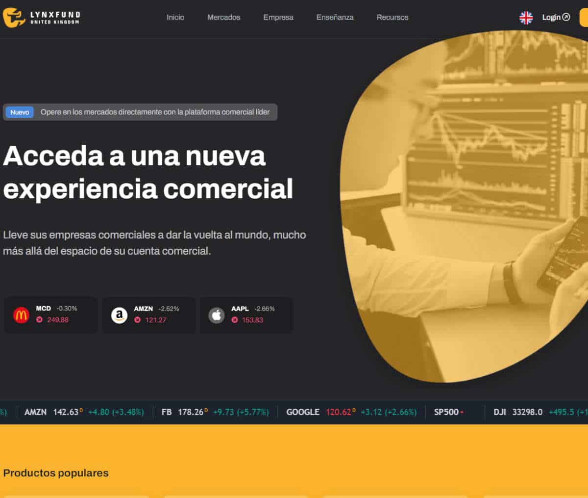 Página web de LynxFundUK