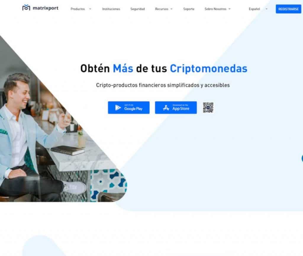 Sitio web de Matrixport