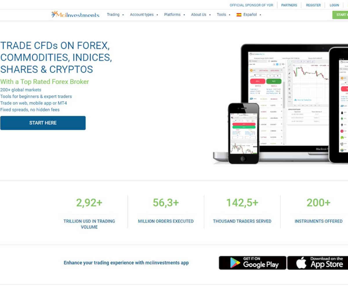 Página web de mciinvestments