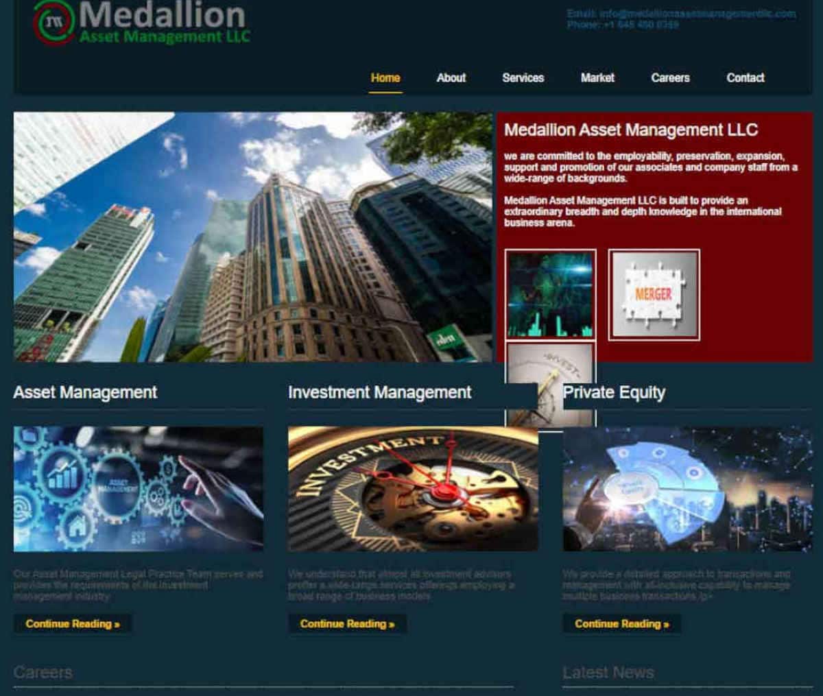 Página web de Medallion Asset Management