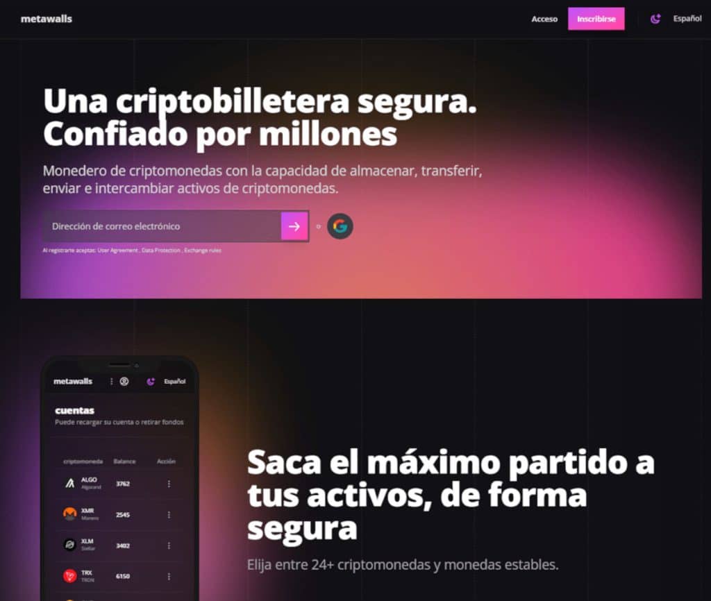 Sitio web de metawalls