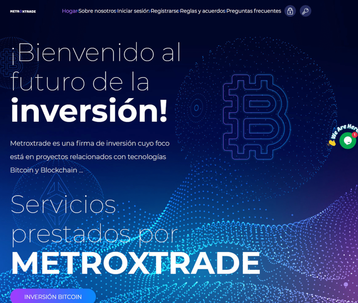 Página web de Metroxtrade