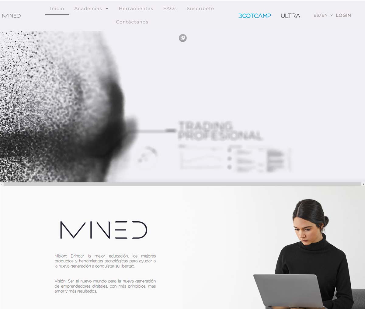 Página web de MINED